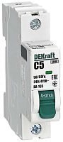 Выключатель автоматический DEKraft ВА-103 1п 5А C 6кА картинка
